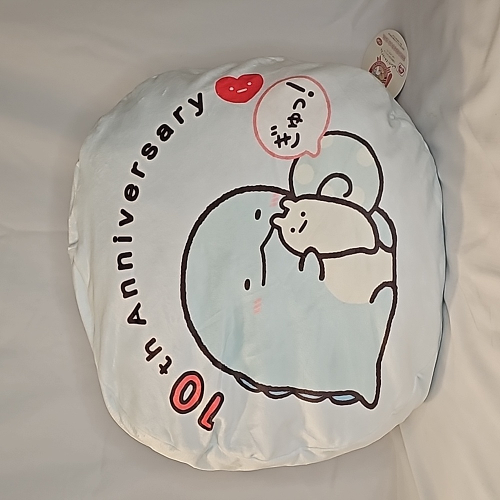 Mochi Style Stuffing Sumikko Gurashi 10th Anniversary Round Cushion Dual Sides